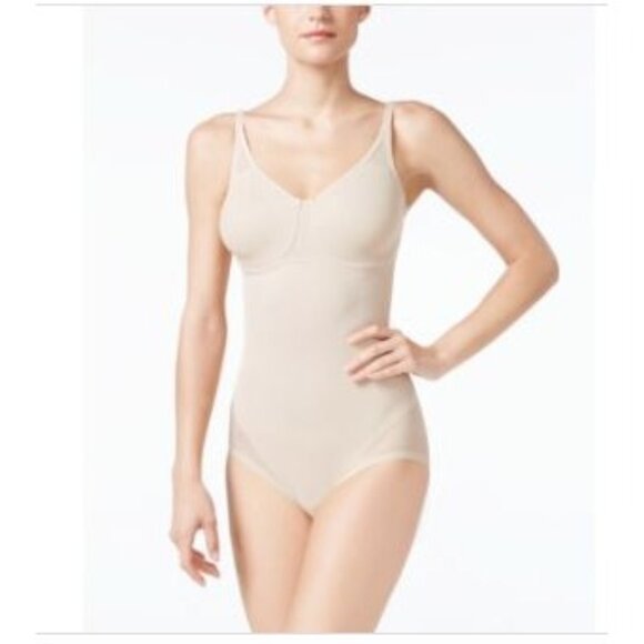 Miraclesuit Women's Bodysuit Briefer (Model 2783) Beige/Nude Size 36C - Picture 1 of 10